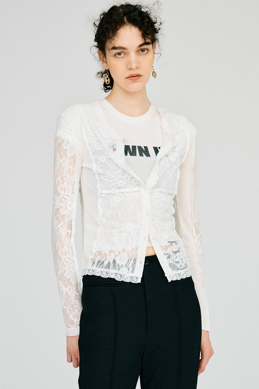 2-Way Panel Lace Top - 2026AUTUMN