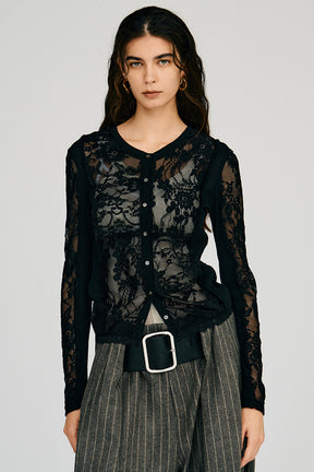 2-Way Panel Lace Top - 2026AUTUMN