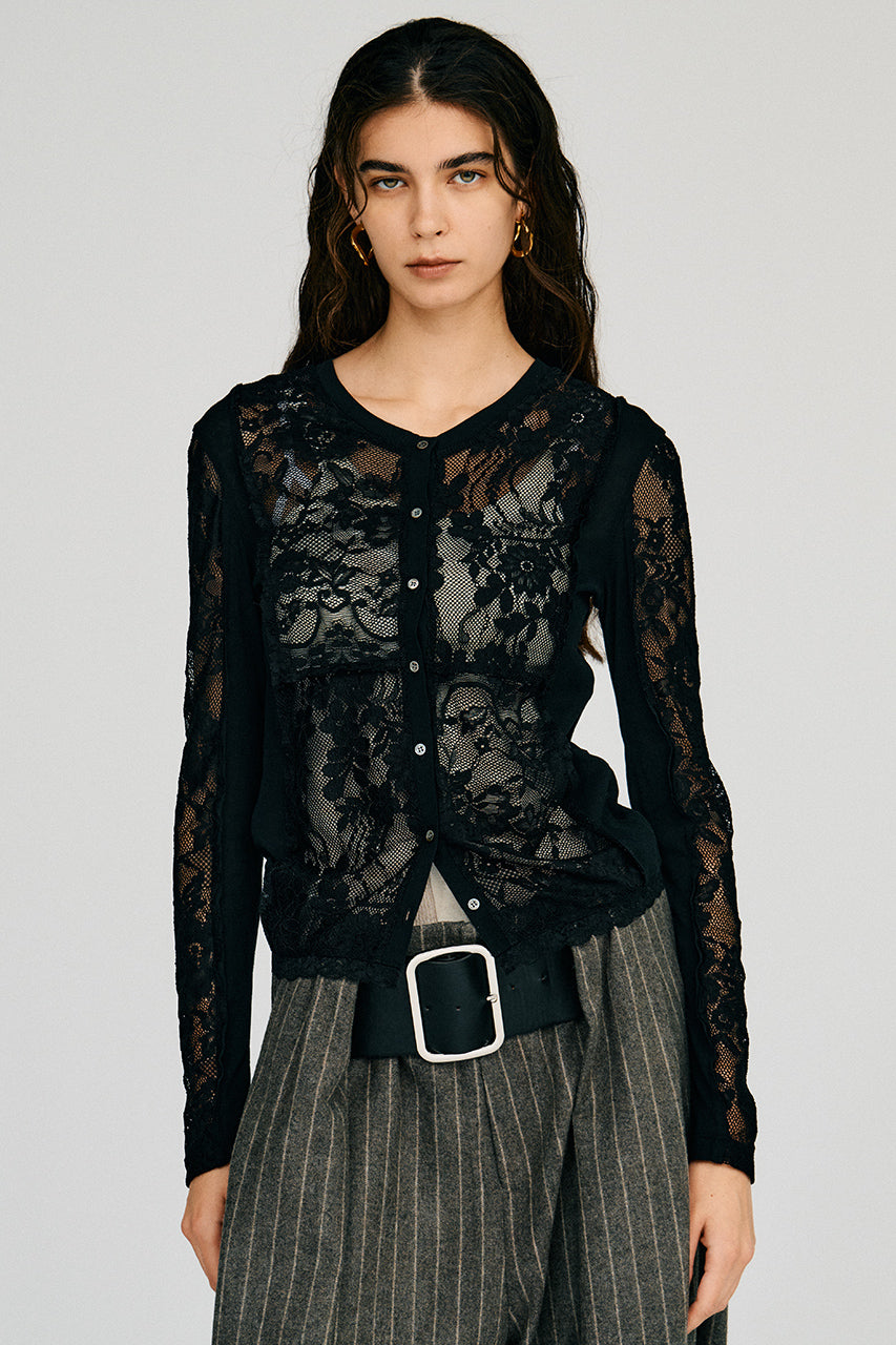 2-Way Panel Lace Top - 2026AUTUMN