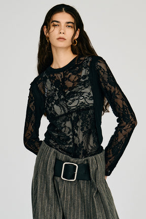 2-Way Panel Lace Top - 2026AUTUMN