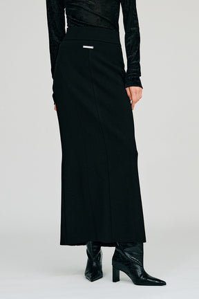 Rib Narrow Skirt - 2026AUTUMN