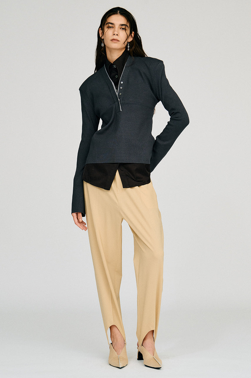 Deep V-Neck Knit Pullover - 2026AUTUMN