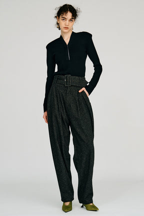 Deep V-Neck Knit Pullover - 2026AUTUMN