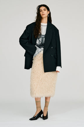 Tulle Bustier Print Long Tee