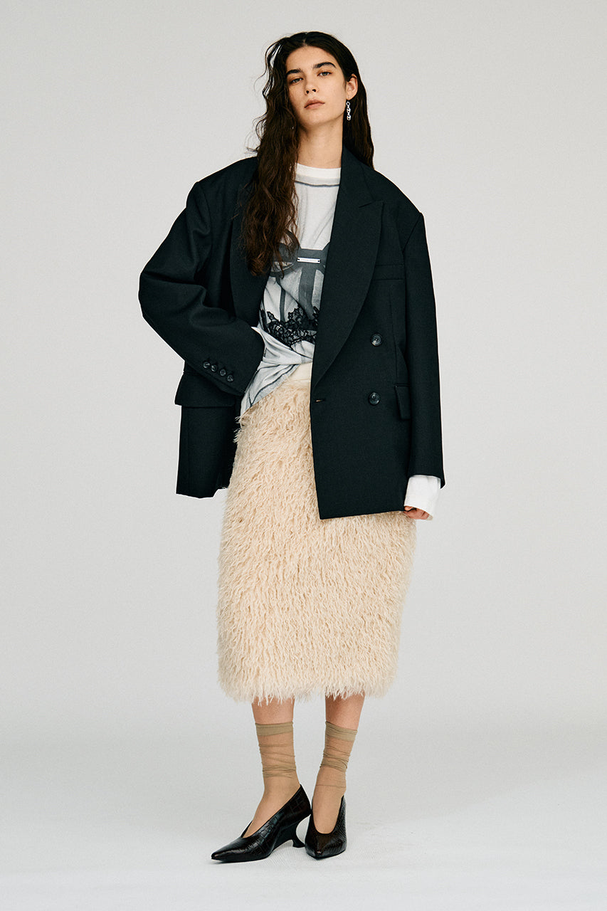 Tulle Bustier Print Long Tee