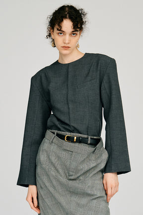 Shoulder Pad Suiting Top - 2026AUTUMN