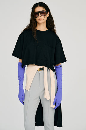 Back Long Layered Jersey Top - 2026AUTUMN