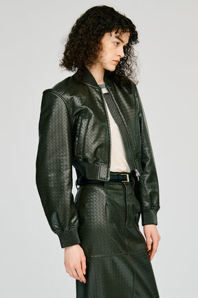 Padded Short Synthetic Leather Blouson - 2026AUTUMN