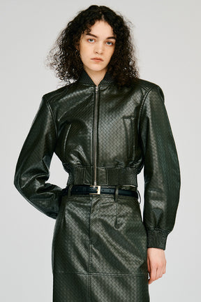 Padded Short Synthetic Leather Blouson - 2026AUTUMN