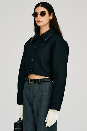 Detachable No-Collar Bonding Blouson - 2026AUTUMN