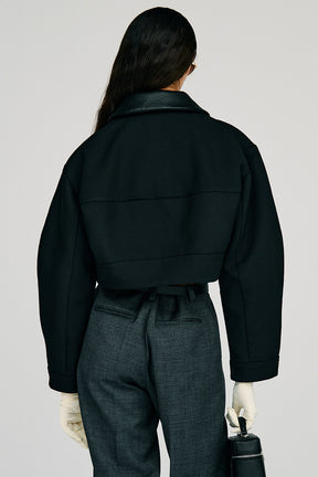 Detachable No-Collar Bonding Blouson - 2026AUTUMN