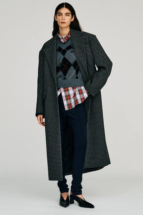 Argyle Power Shoulder Knit - 2026AUTUMN