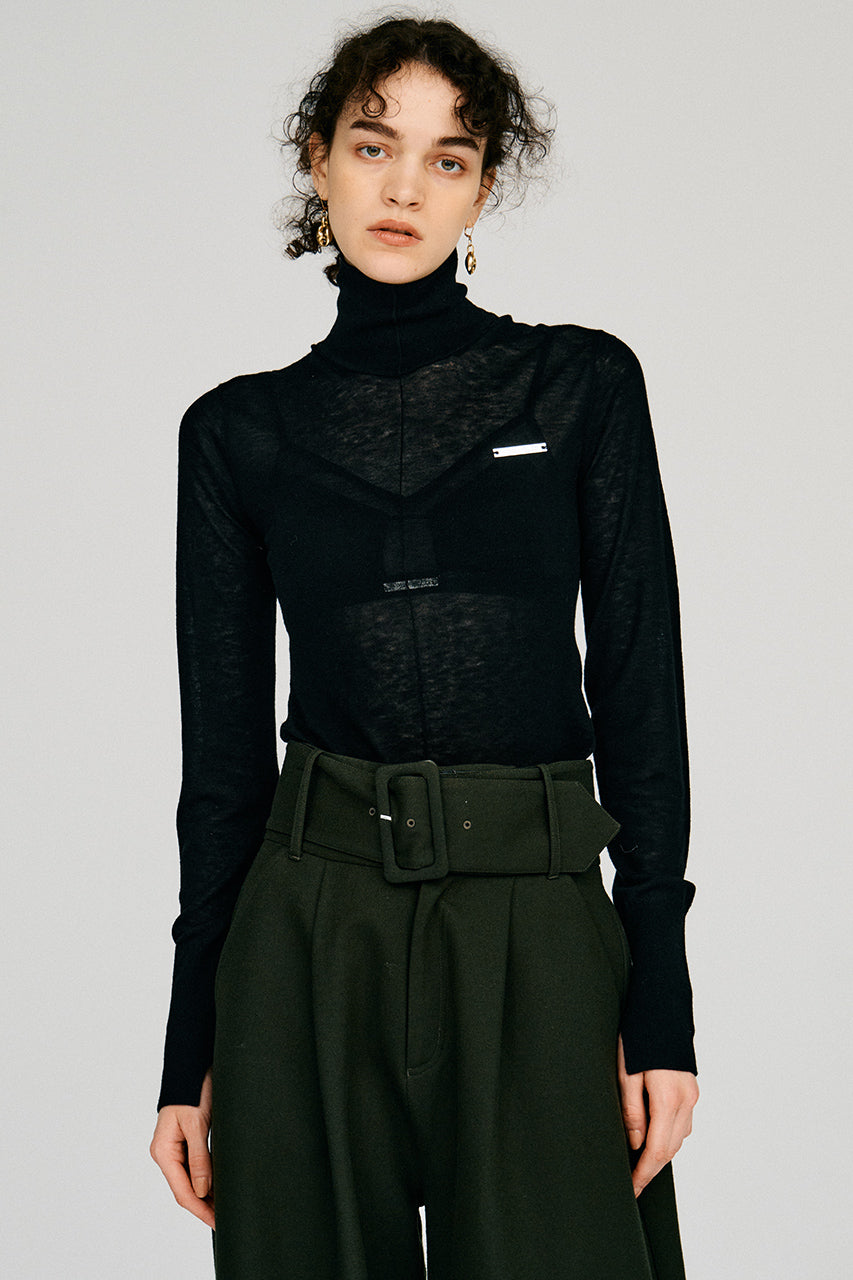 Suivi Wool Turtleneck Top - 2026AUTUMN
