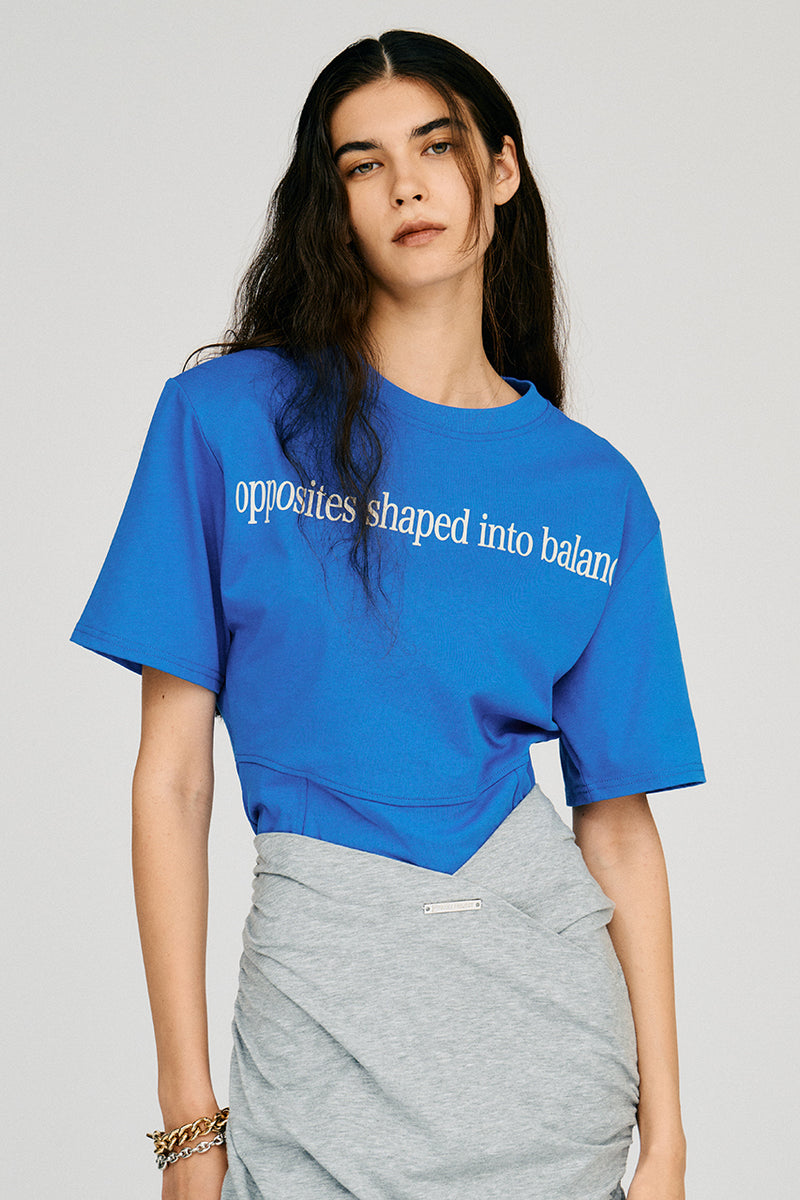 新品 PRANK PROJECT Padded-shoulder T-shirt Shoulder Pad Logo T-Shirt