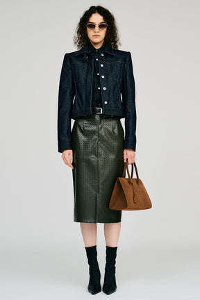 Check Shoulder Padded Shirt - 2026AUTUMN