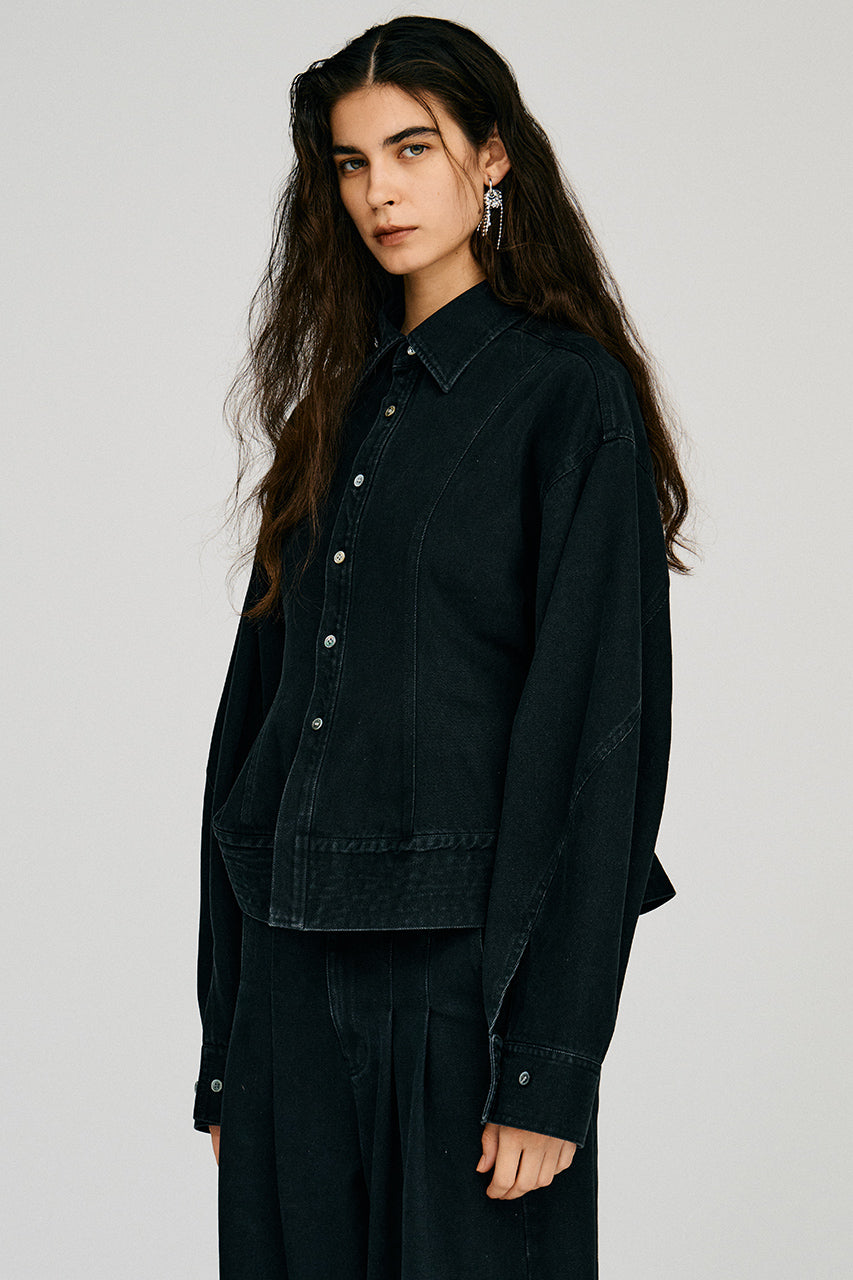 Waist Change Denim Shirt - 2026AUTUMN