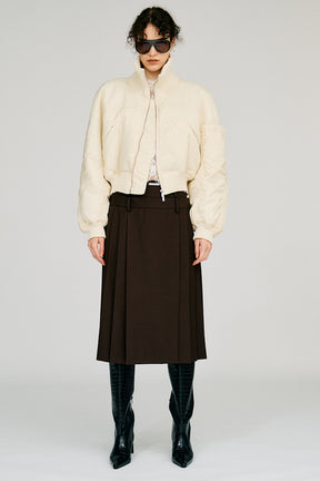 Double-Waist Pleated Skirt - 2026AUTUMN