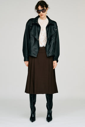 Double-Waist Pleated Skirt - 2026AUTUMN