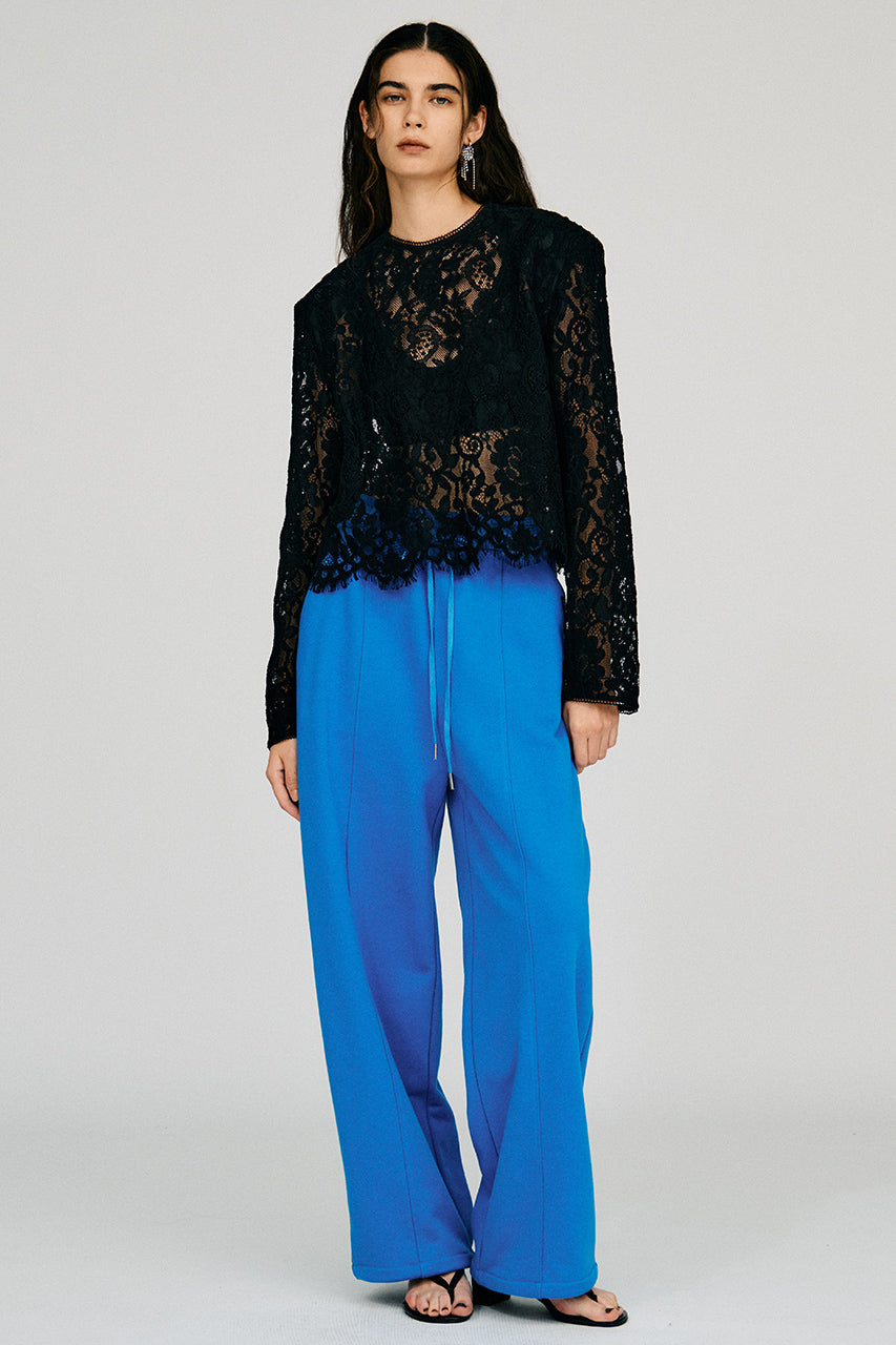 Shoulder Pad Combination Lace Blouse - 2026AUTUMN