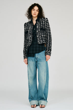 Glint Tweed Knit Jacket - 2026AUTUMN