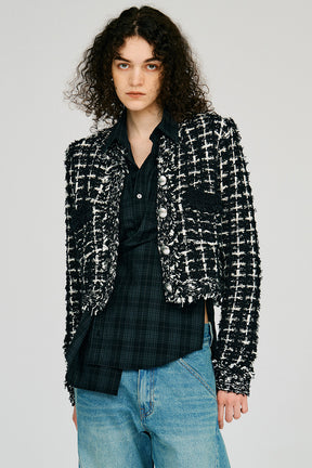 Glint Tweed Knit Jacket - 2026AUTUMN