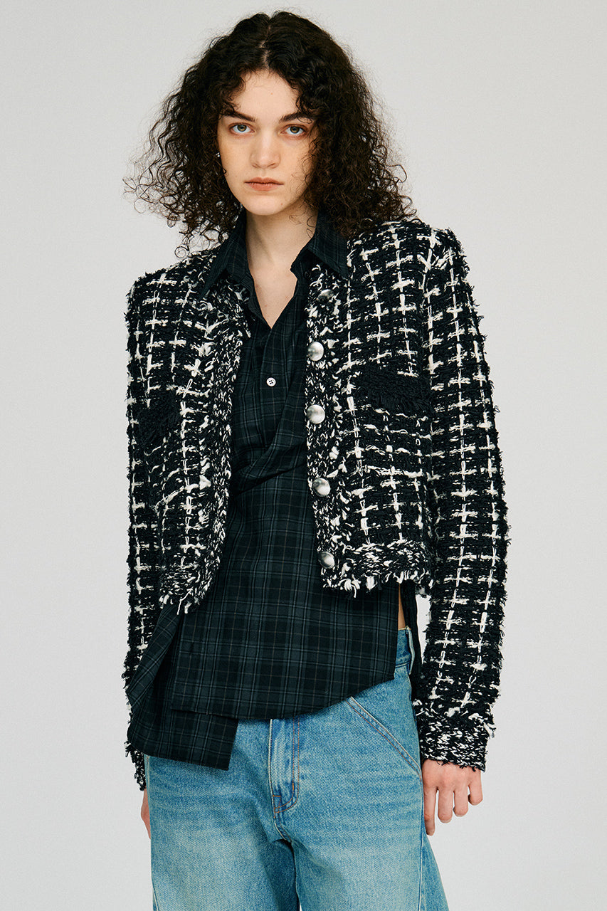 Glint Tweed Knit Jacket - 2026AUTUMN
