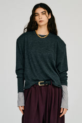 Wool Shoulder Pad Top