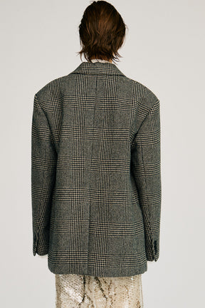 Classic Tweed Oversized Jacket Coat - 2026AUTUMN
