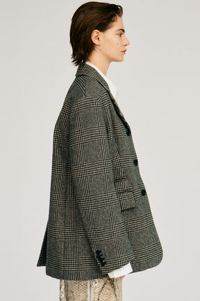 Classic Tweed Oversized Jacket Coat - 2026AUTUMN