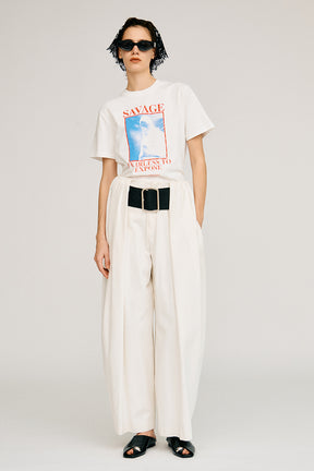 High-Waist Belted Tuck Pants - PRE ORDER