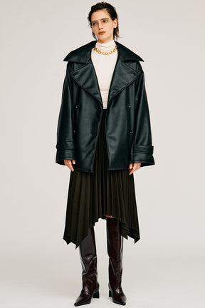Power Shoulder High-Neck Top - 2026AUTUMN