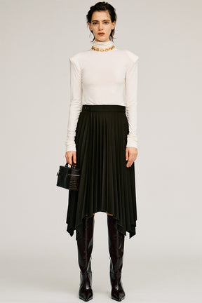 Random Pleated Wrap Skirt - 2026AUTUMN