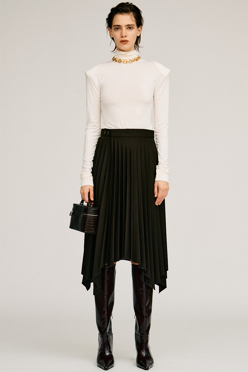 Random Pleated Wrap Skirt - 2026AUTUMN