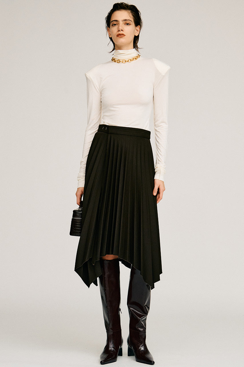 Random Pleated Wrap Skirt - 2026AUTUMN