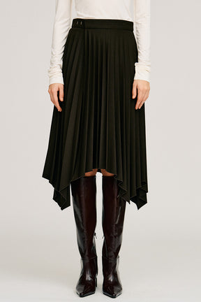 Random Pleated Wrap Skirt - 2026AUTUMN
