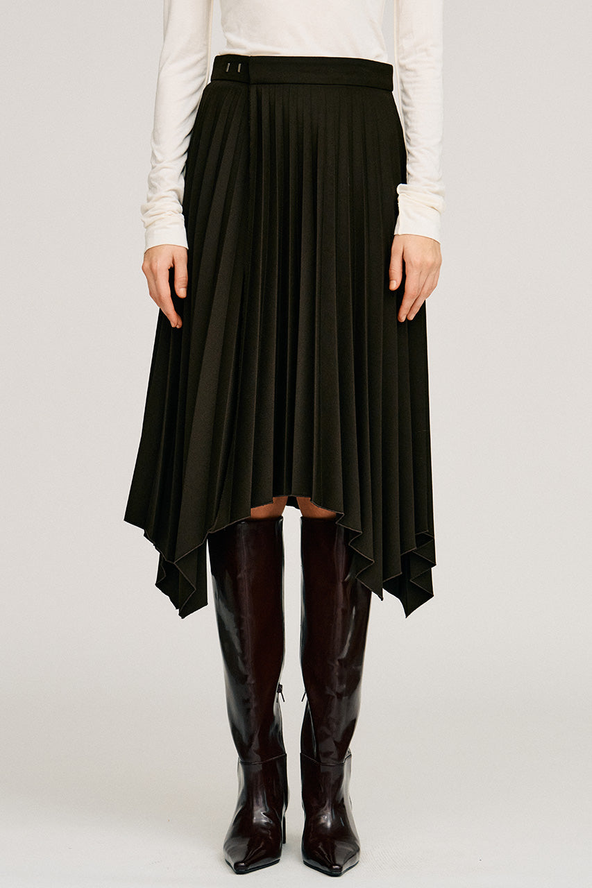 Random Pleated Wrap Skirt - 2026AUTUMN