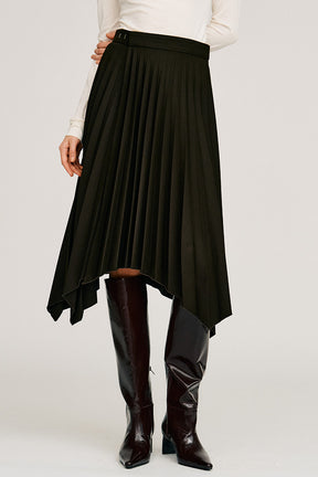 Random Pleated Wrap Skirt - 2026AUTUMN