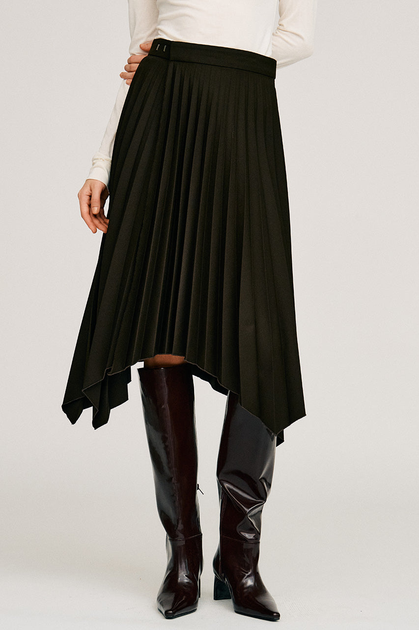 Random Pleated Wrap Skirt - 2026AUTUMN
