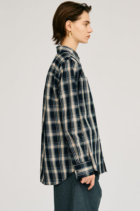 Check Shoulder Padded Shirt - 2026AUTUMN