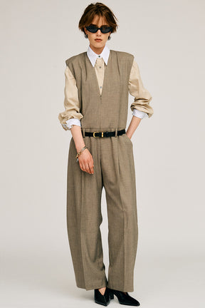 Suiting Wide Jumpsuit - 2026AUTUMN