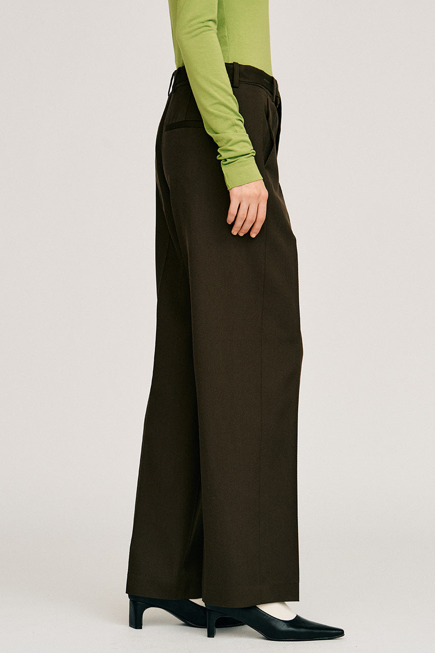 Belt Combination Slim Straight Slacks - 2026AUTUMN