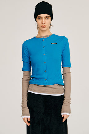 Layered Half Sleeve Cardigan - 2026AUTUMN