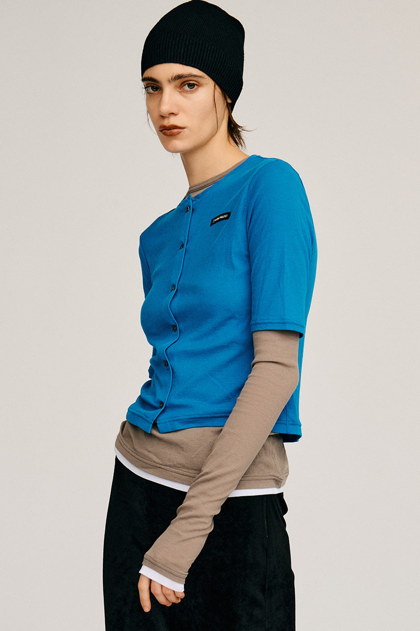 Layered Half Sleeve Cardigan - 2026AUTUMN