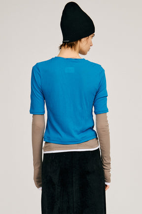 Layered Half Sleeve Cardigan - 2026AUTUMN