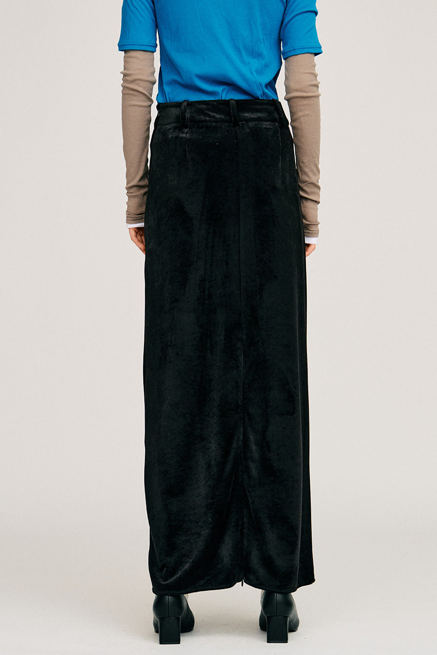 Velour Pencil Long Skirt - 2026AUTUMN