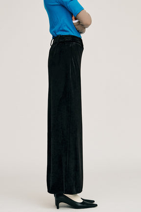 Velour Pencil Long Skirt - 2026AUTUMN