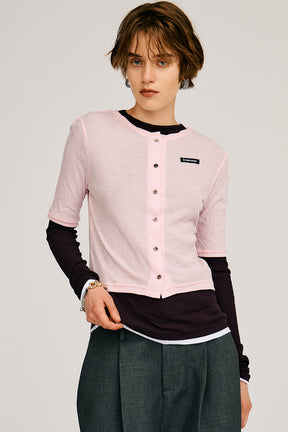 Layered Half Sleeve Cardigan - 2026AUTUMN