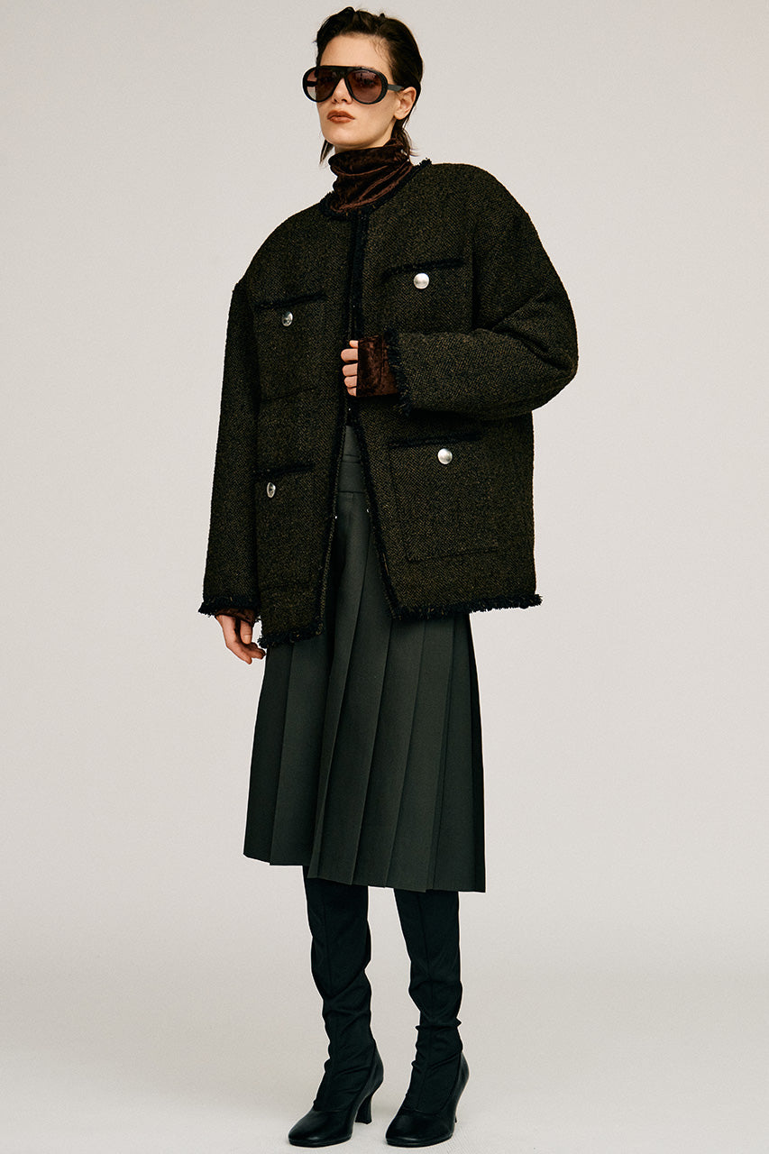 Double-Waist Pleated Half Pants - 2026AUTUMN