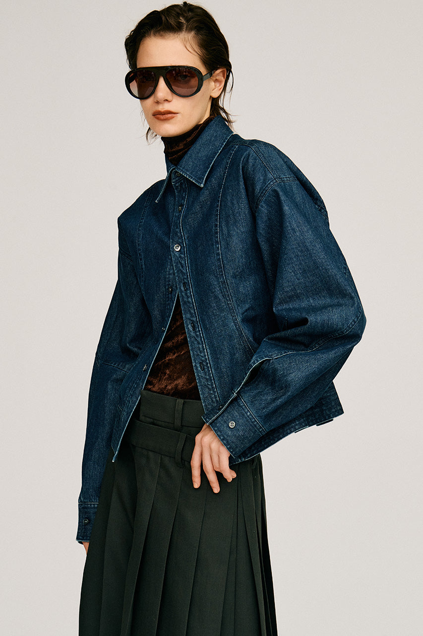Waist Change Denim Shirt - 2026AUTUMN