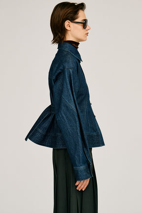 Waist Change Denim Shirt - 2026AUTUMN
